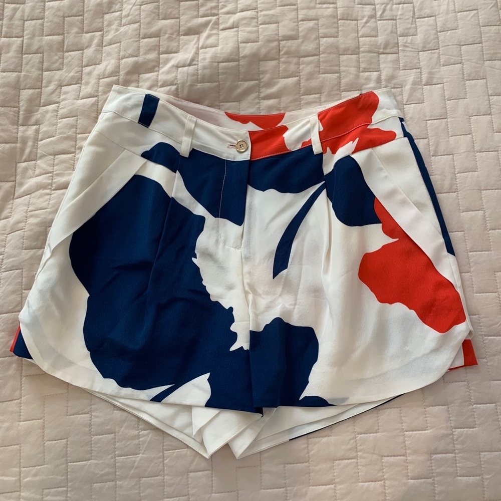 Annie Griffin print shorts w pockets